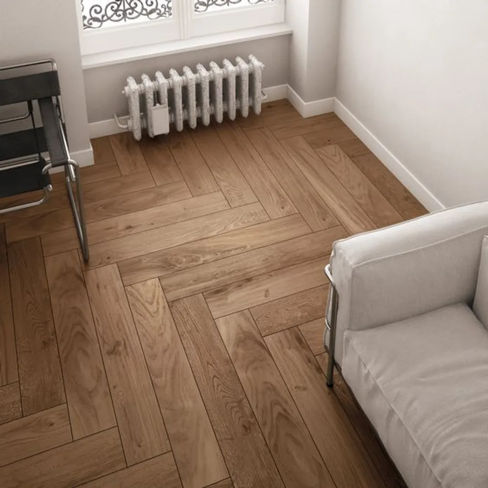 Parchet herringbone Alsapan Elegant Kraft Oak, parchet laminat