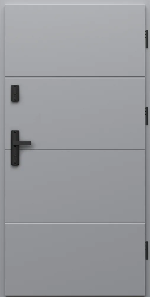 Ușă de exterior PORTA THERMO L.2, Gri RAL 7042