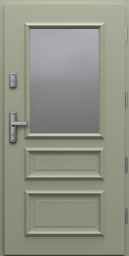Ușă de exterior PORTA THERMO R.6, Gri Măsliniu RAL 7033