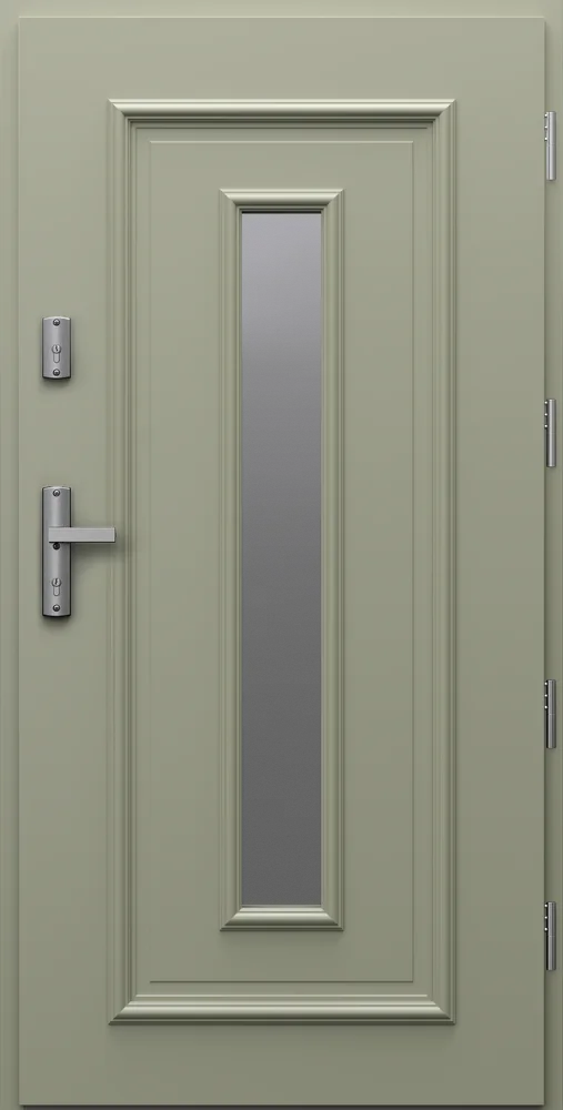 Ușă de exterior PORTA THERMO R.7, Gri Măsliniu RAL 7033