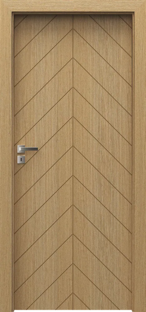 Ușă de interior Porta NATURA VECTOR, model J, Stejar 1, montată de Ferusa în Ploiești